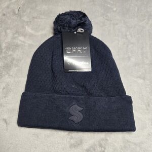 Women's Fanatics Deep Sea Blue Seattle Kraken Authentic Pro Road Cuffed Knit Hat